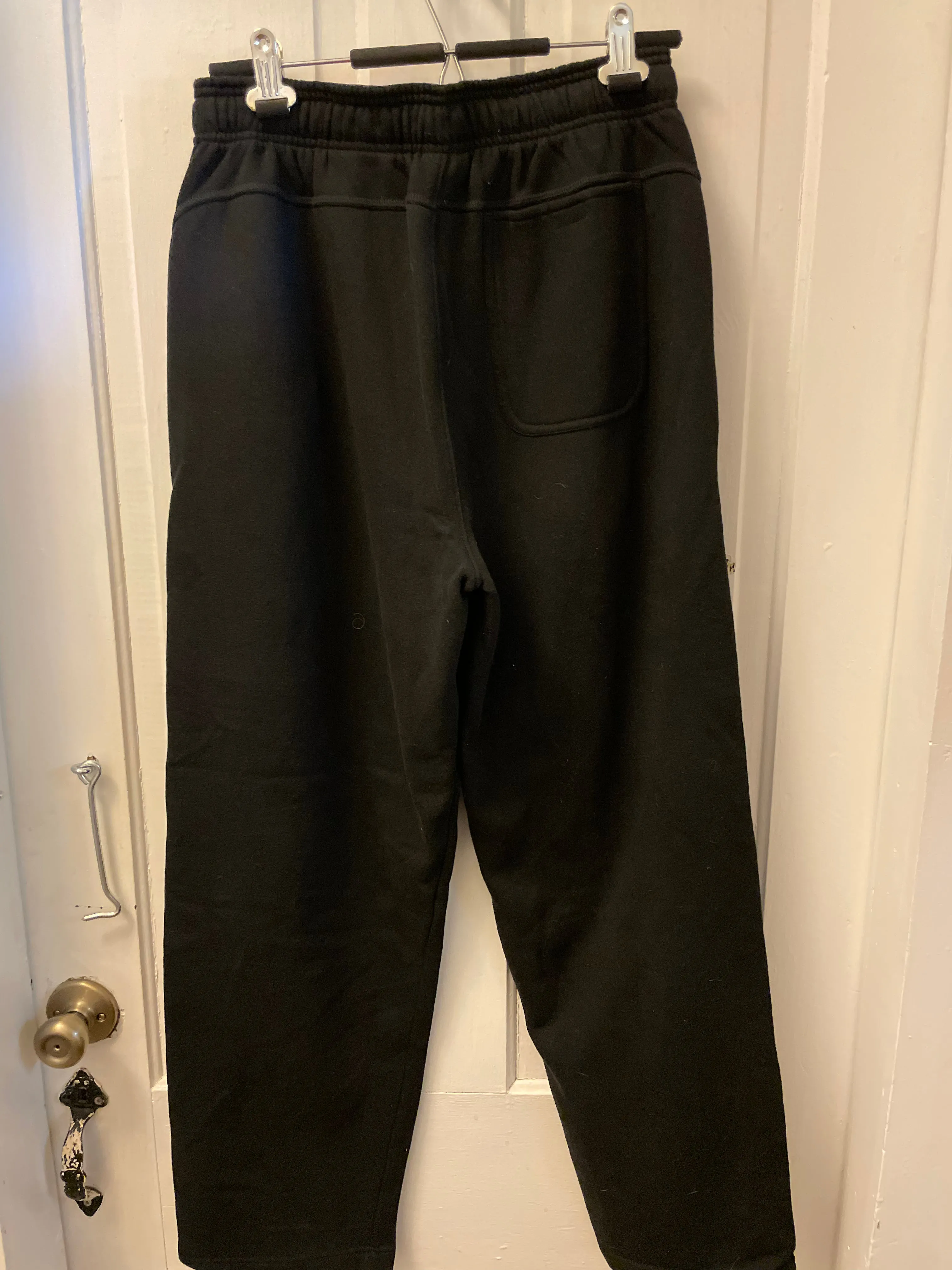 € Mens Medium REEBOK Black Joggers Sweatpants Basketball Warm Up Pants Activeware Pockets