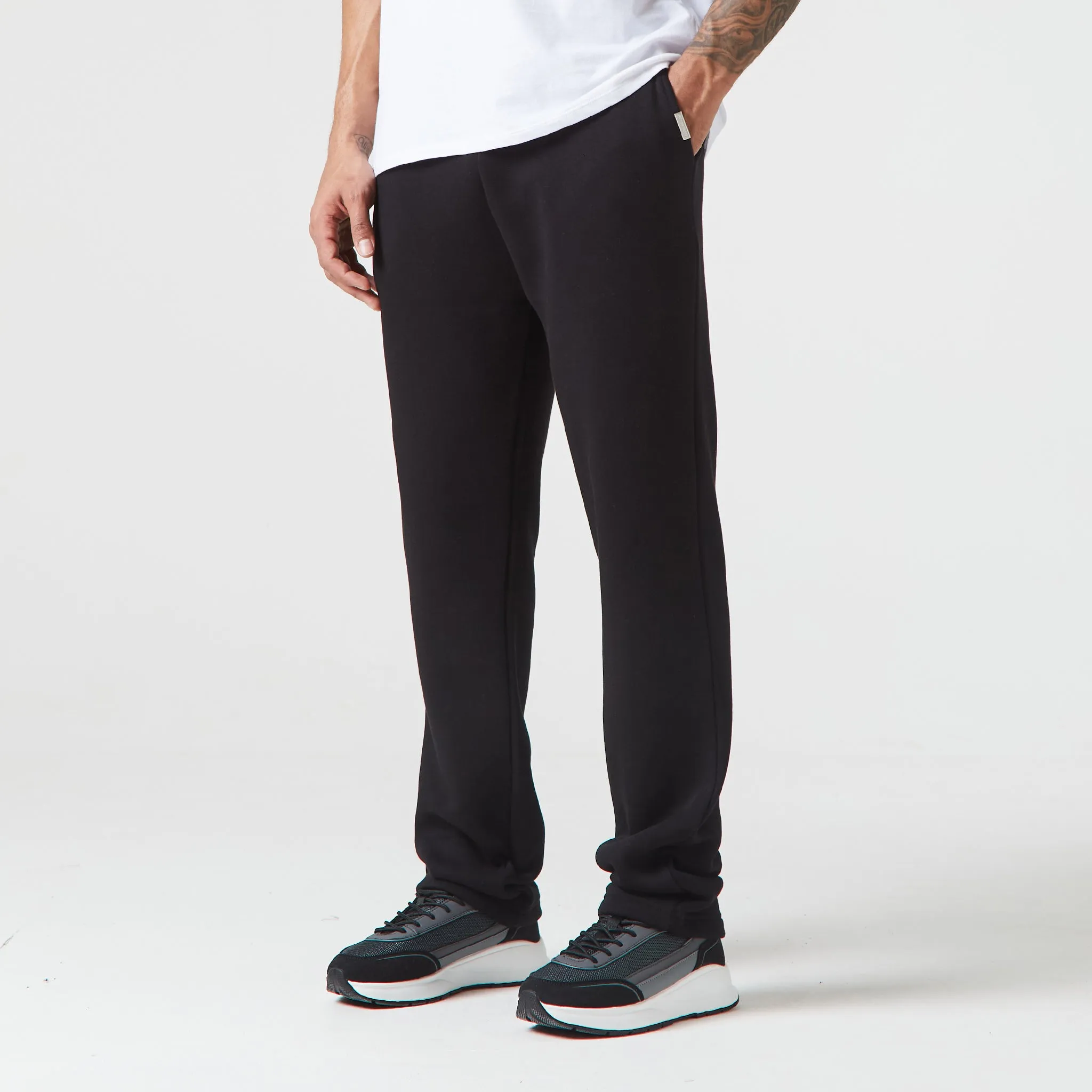 2-Pack Relaxed Fit Open Hem Joggers | Black / Dark Grey