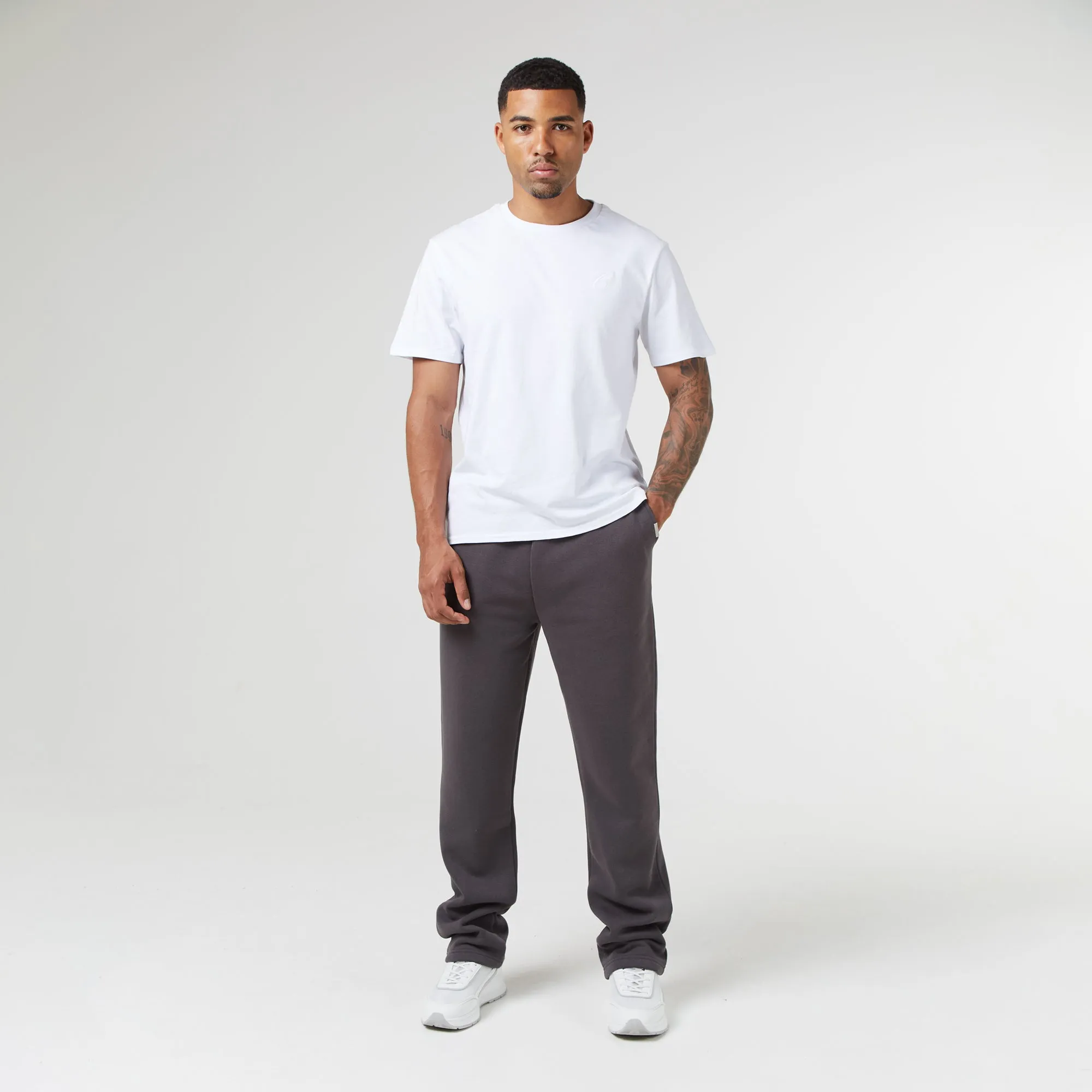 2-Pack Relaxed Fit Open Hem Joggers | Black / Dark Grey