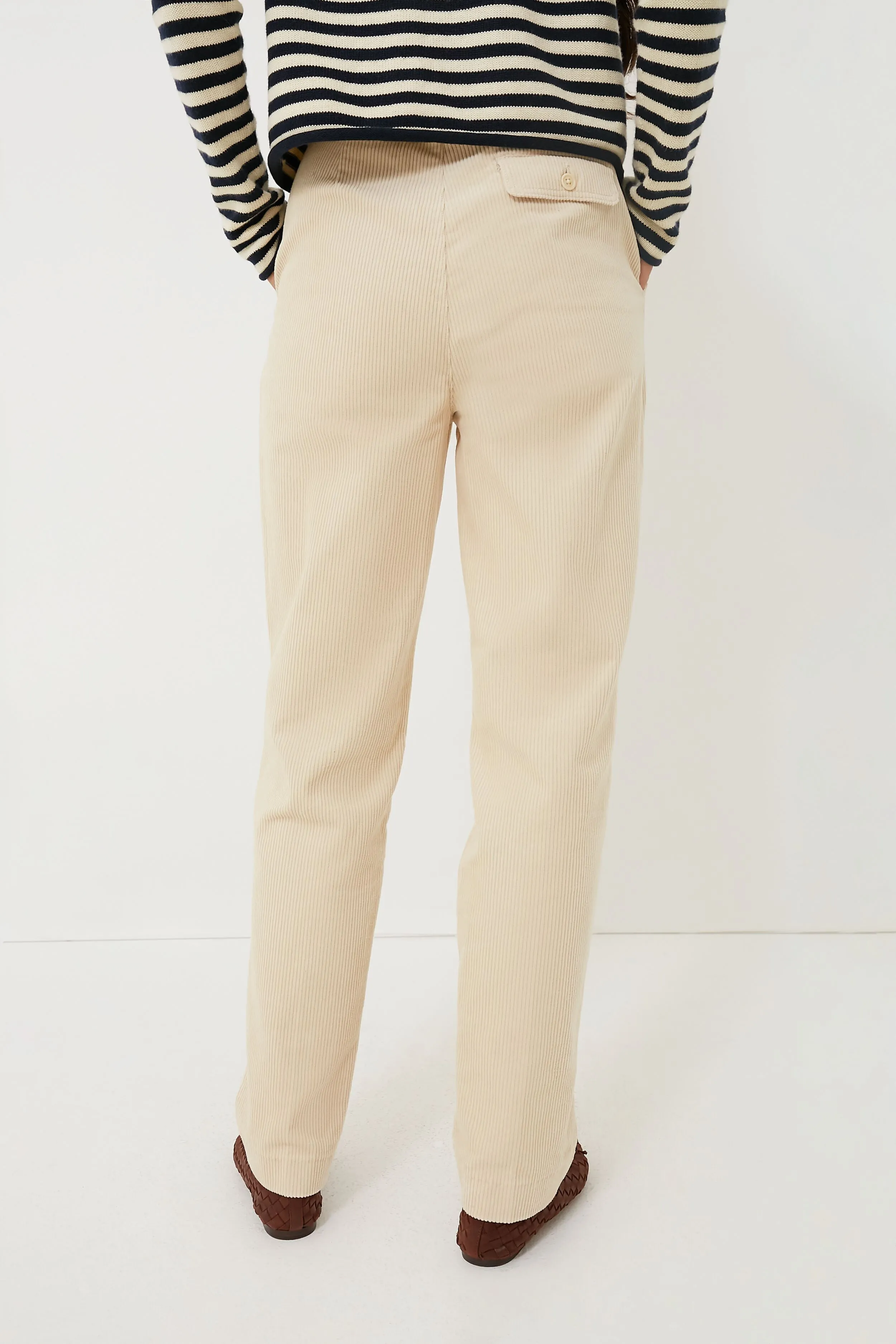 Almond Milk Rugged Corduroy Boy Pant