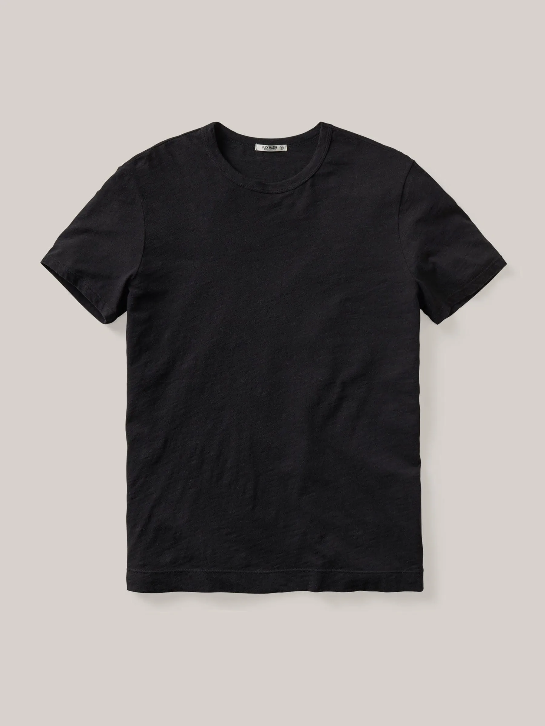 Black Slub Classic Tee