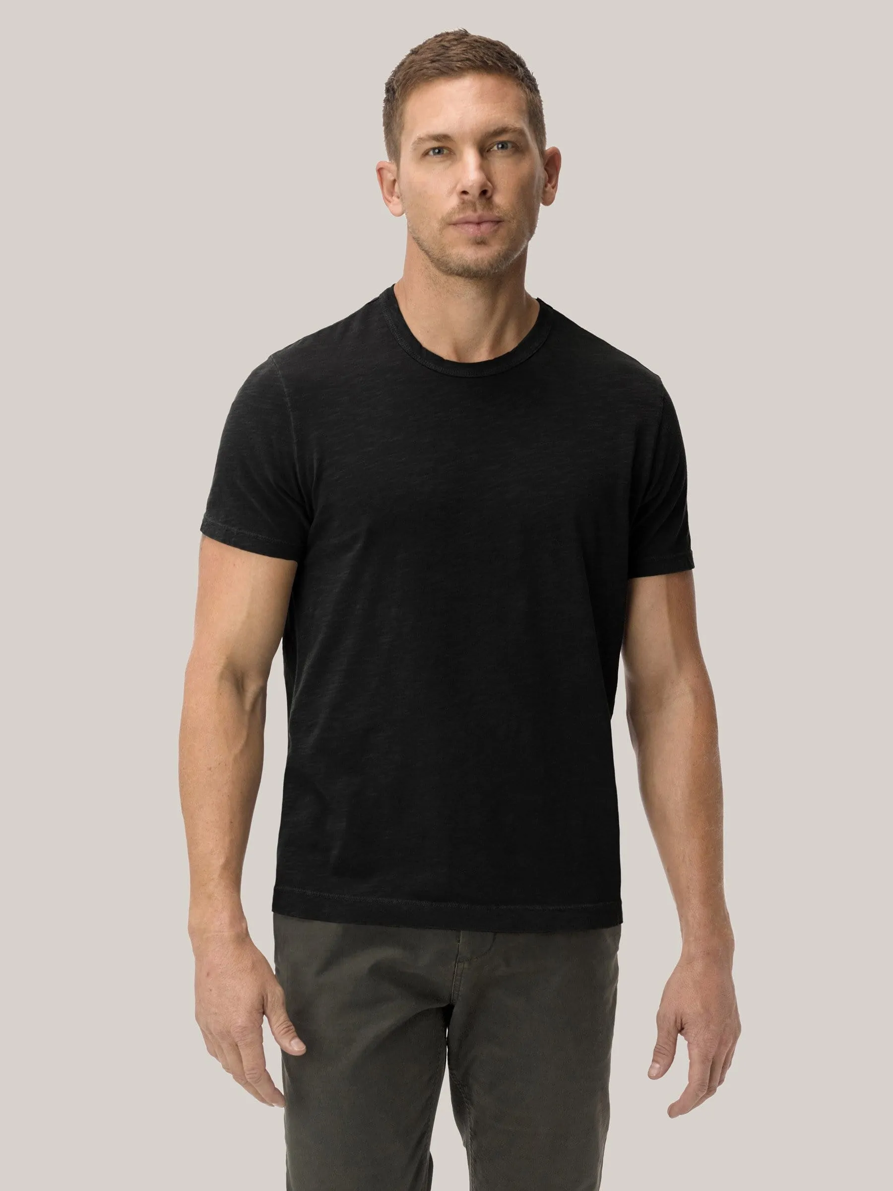 Black Slub Classic Tee