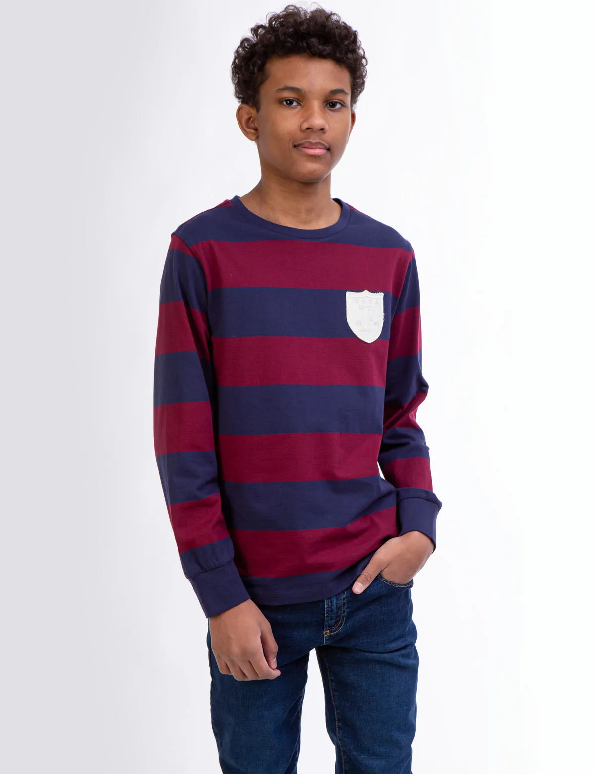 BOYS LONG SLEEVE RUGBY T-SHIRT