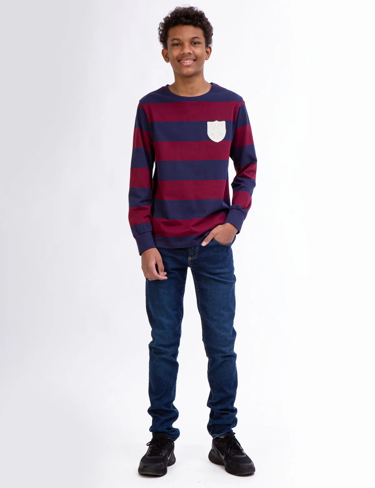 BOYS LONG SLEEVE RUGBY T-SHIRT