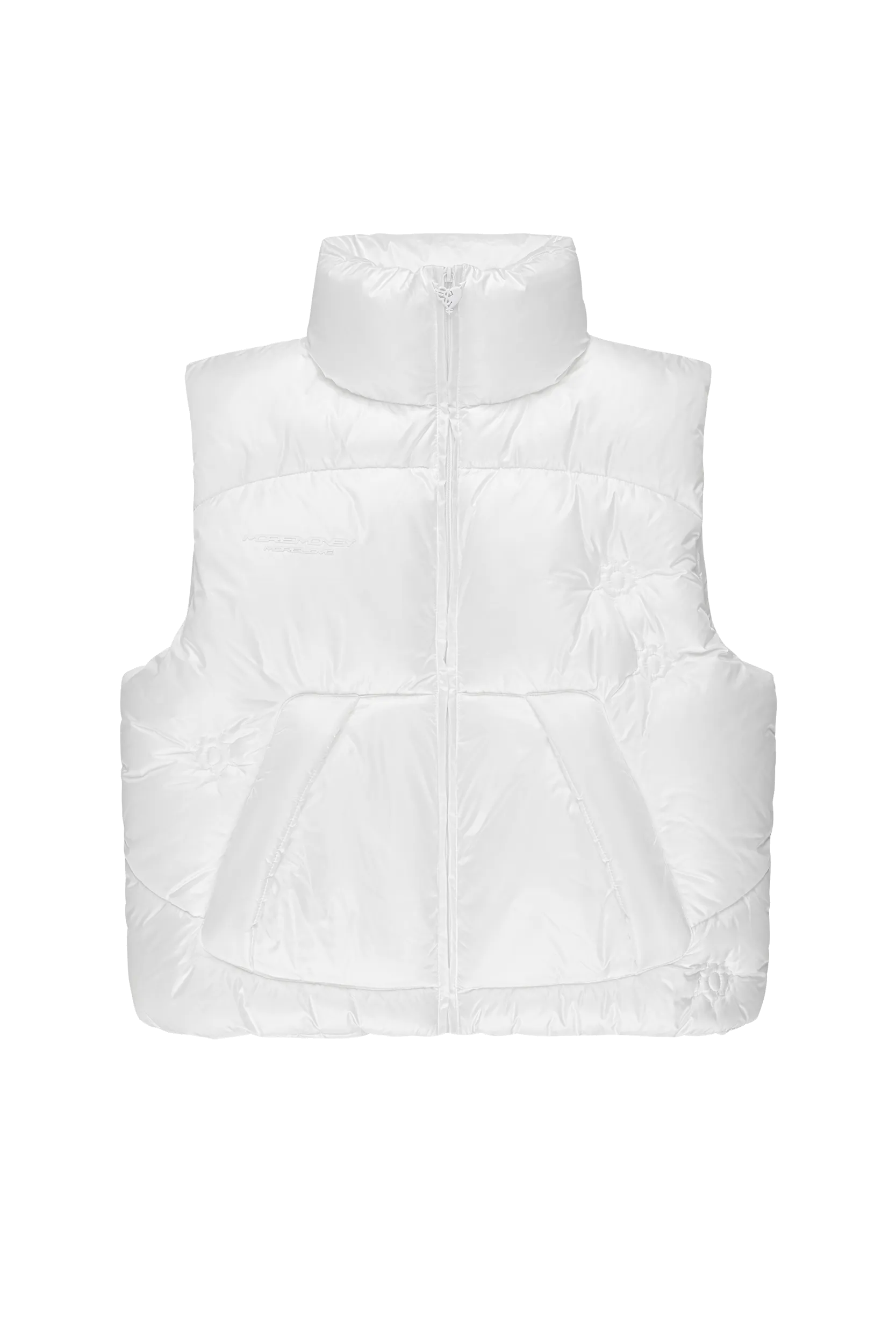 BULLET PUFFER VEST WHITE