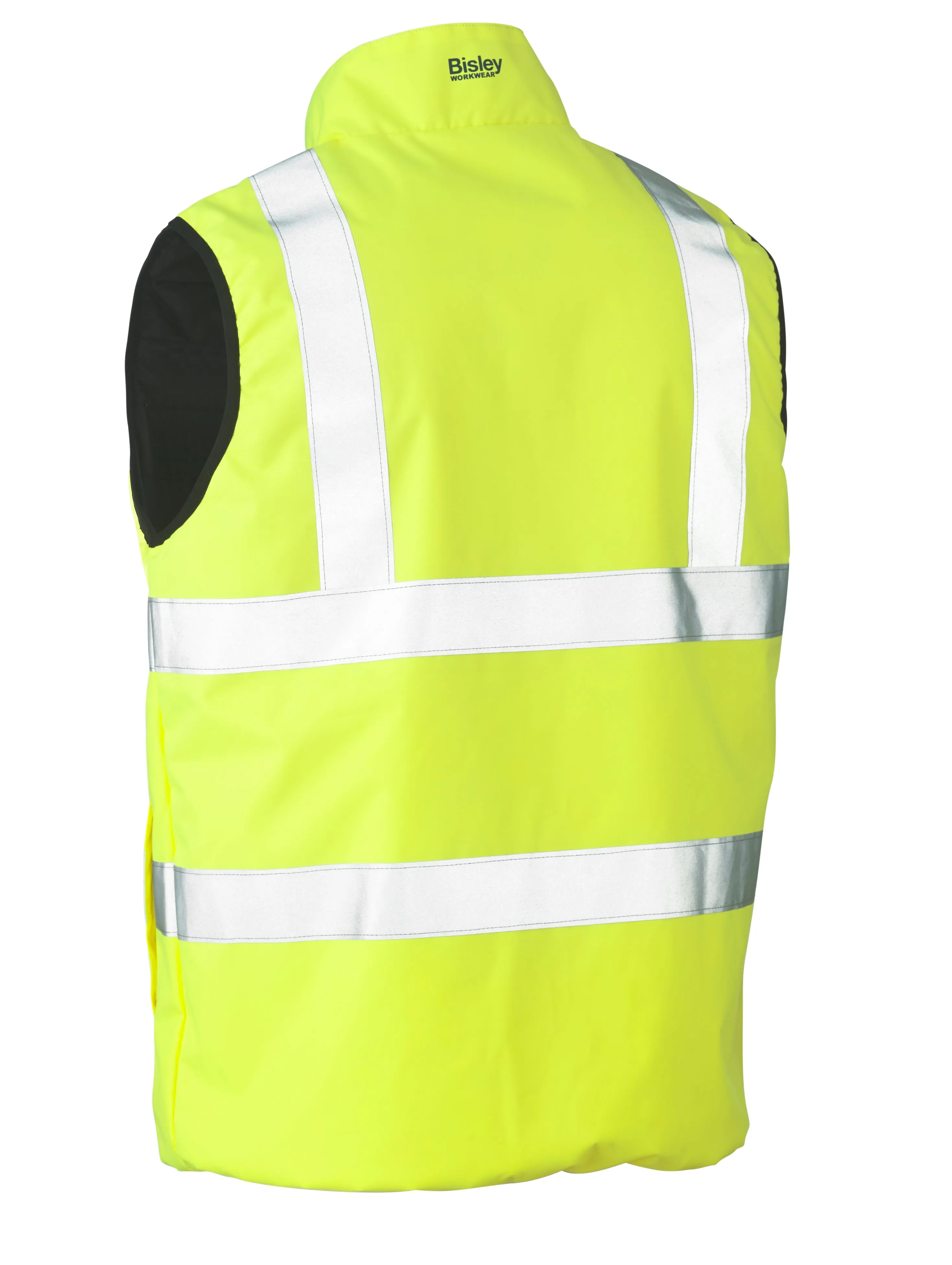 BV0330HT Bisley Taped Hi Vis Reversible Puffer Vest