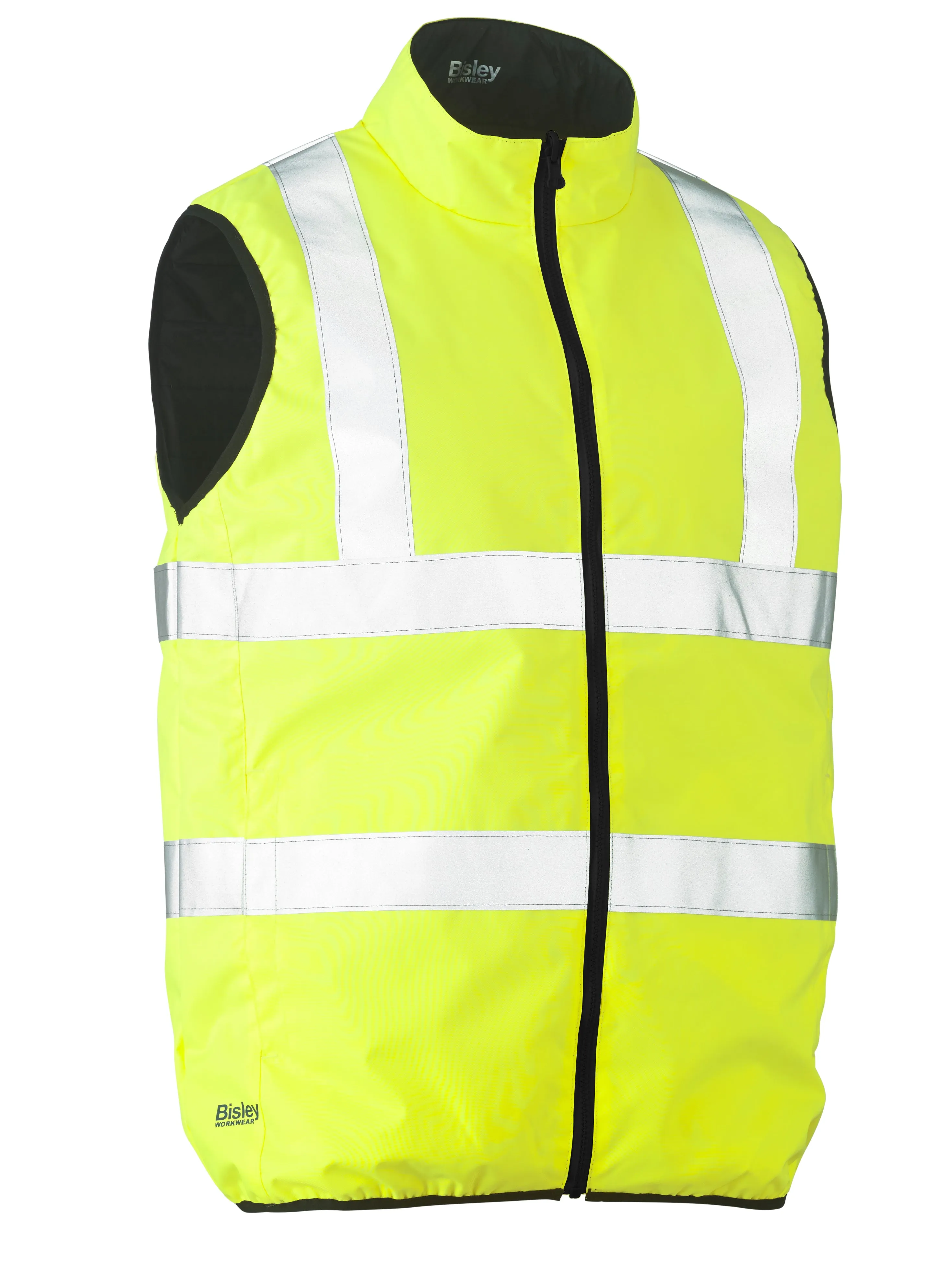 BV0330HT Bisley Taped Hi Vis Reversible Puffer Vest