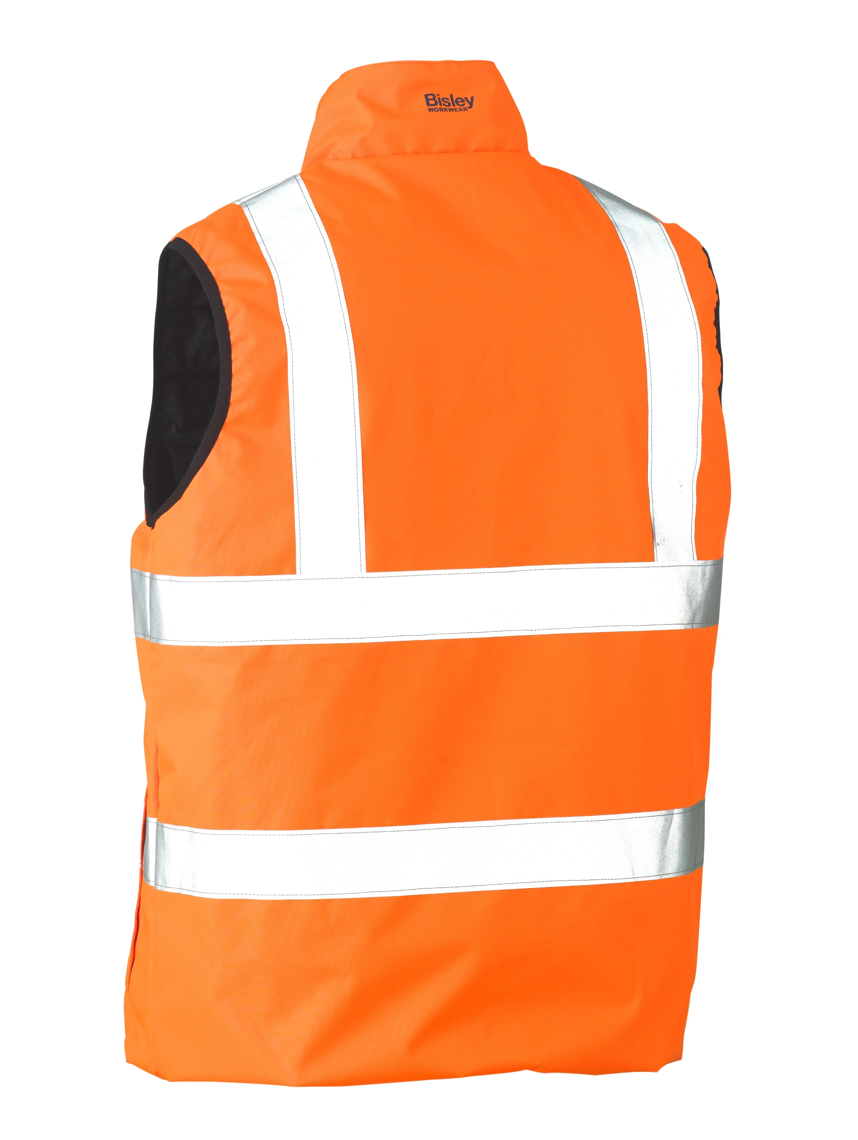 BV0330HT Bisley Taped Hi Vis Reversible Puffer Vest