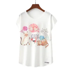 Cats Printed Tees