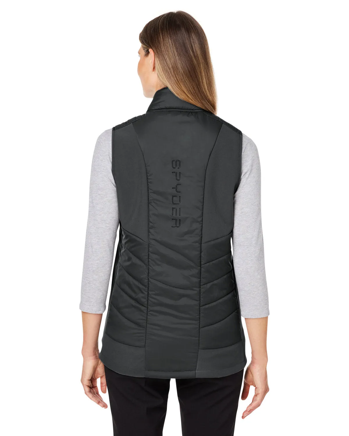 Custom Spyder Ladies' Challenger Vests, Black