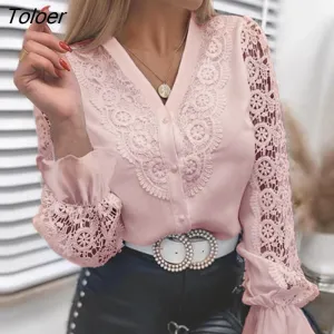 deanwangkt Embroidered Floral Lace Blouse Women Long Petal Sleeve Woman Shirt White Elegant Fashion Women Blouses Tops Blusas 24496