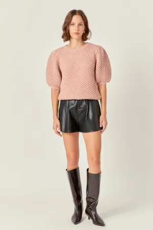 English Factory - Textured Puff Sweater