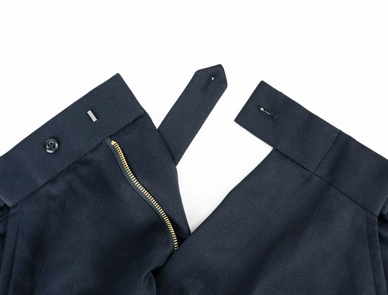 First Class MTA Western Pocket Poly Rayon Pants (Navy Blue)