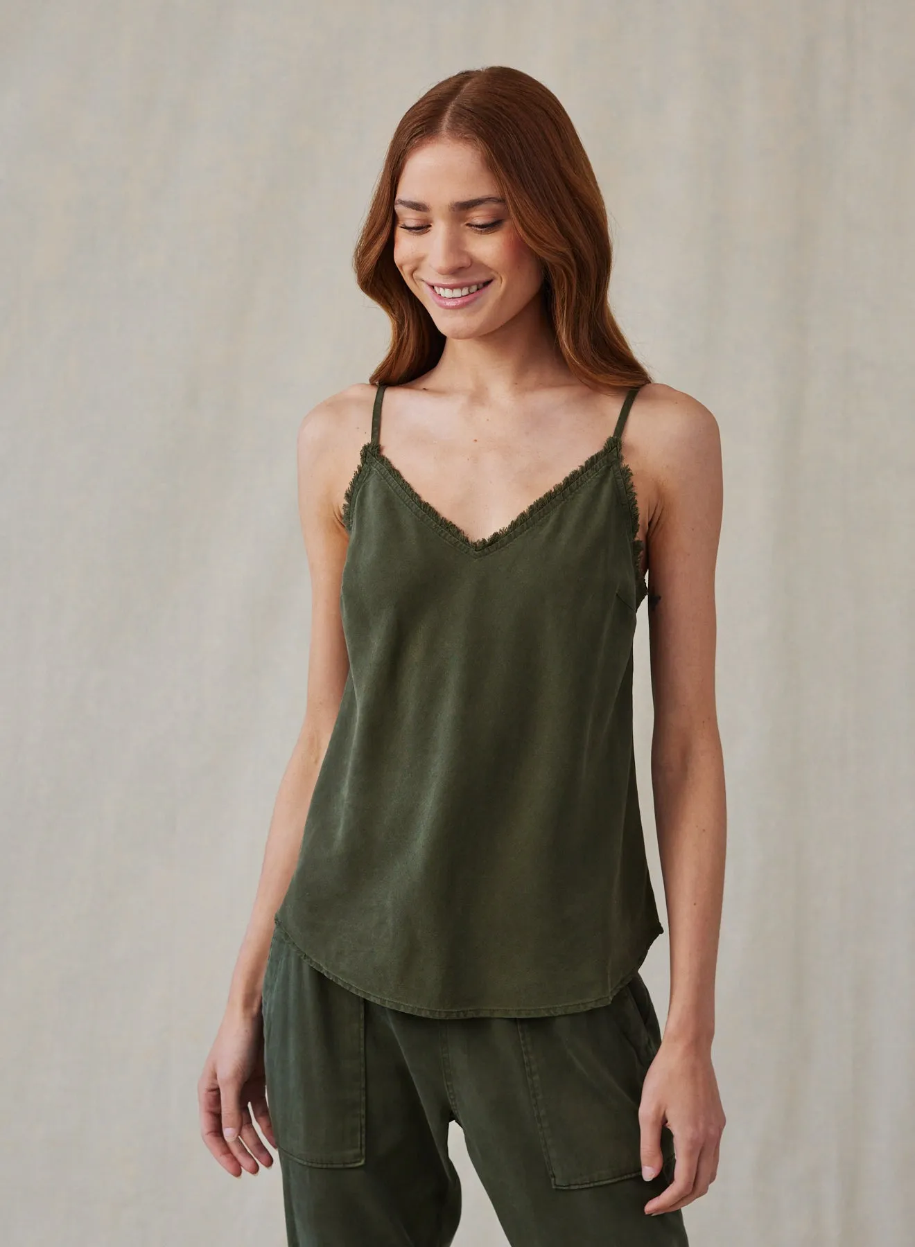 Frayed Cami - Italian Herb