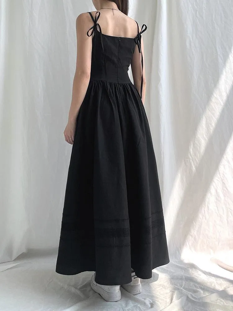 Goth Strap Maxi Dress