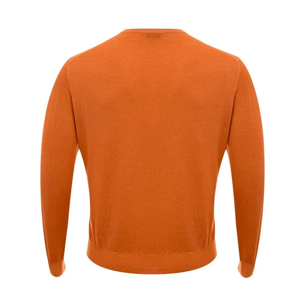 Gran Sasso Orange Wool Sweater