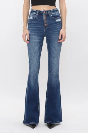 HIGH RISE FLARE MICA JEANS