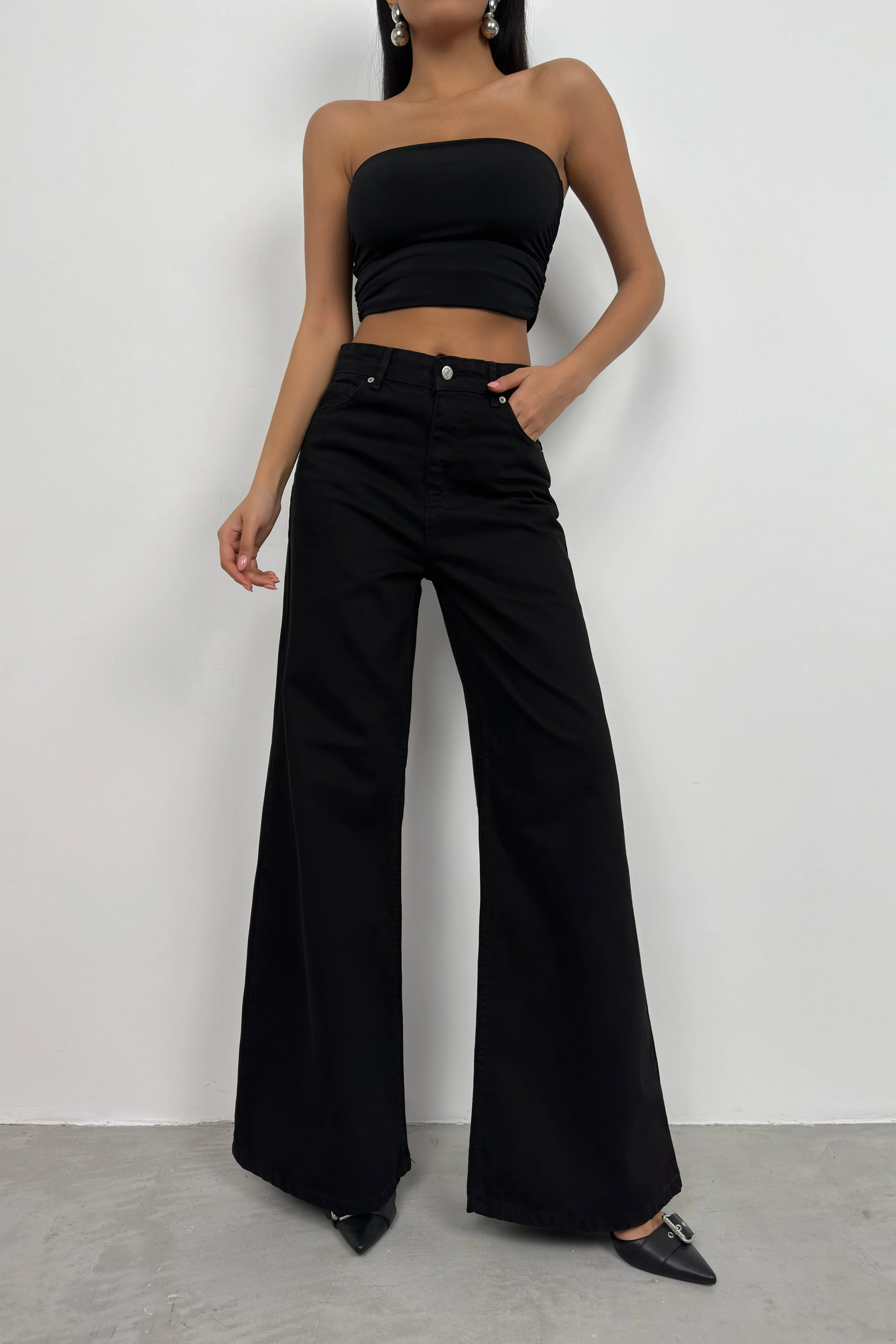 High Waist Palazzo Jeans