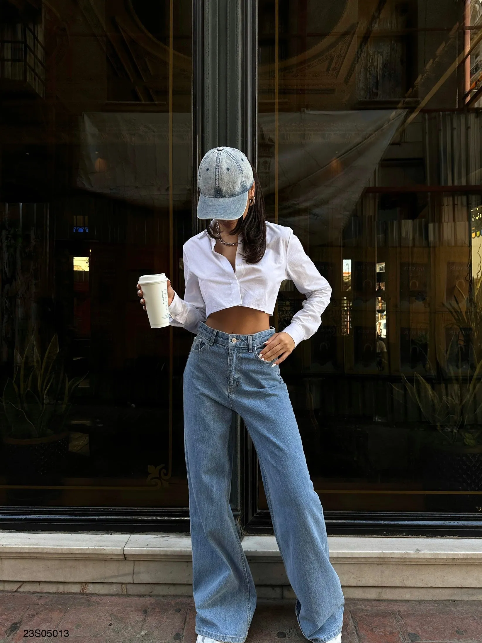 High Waist Palazzo Jeans