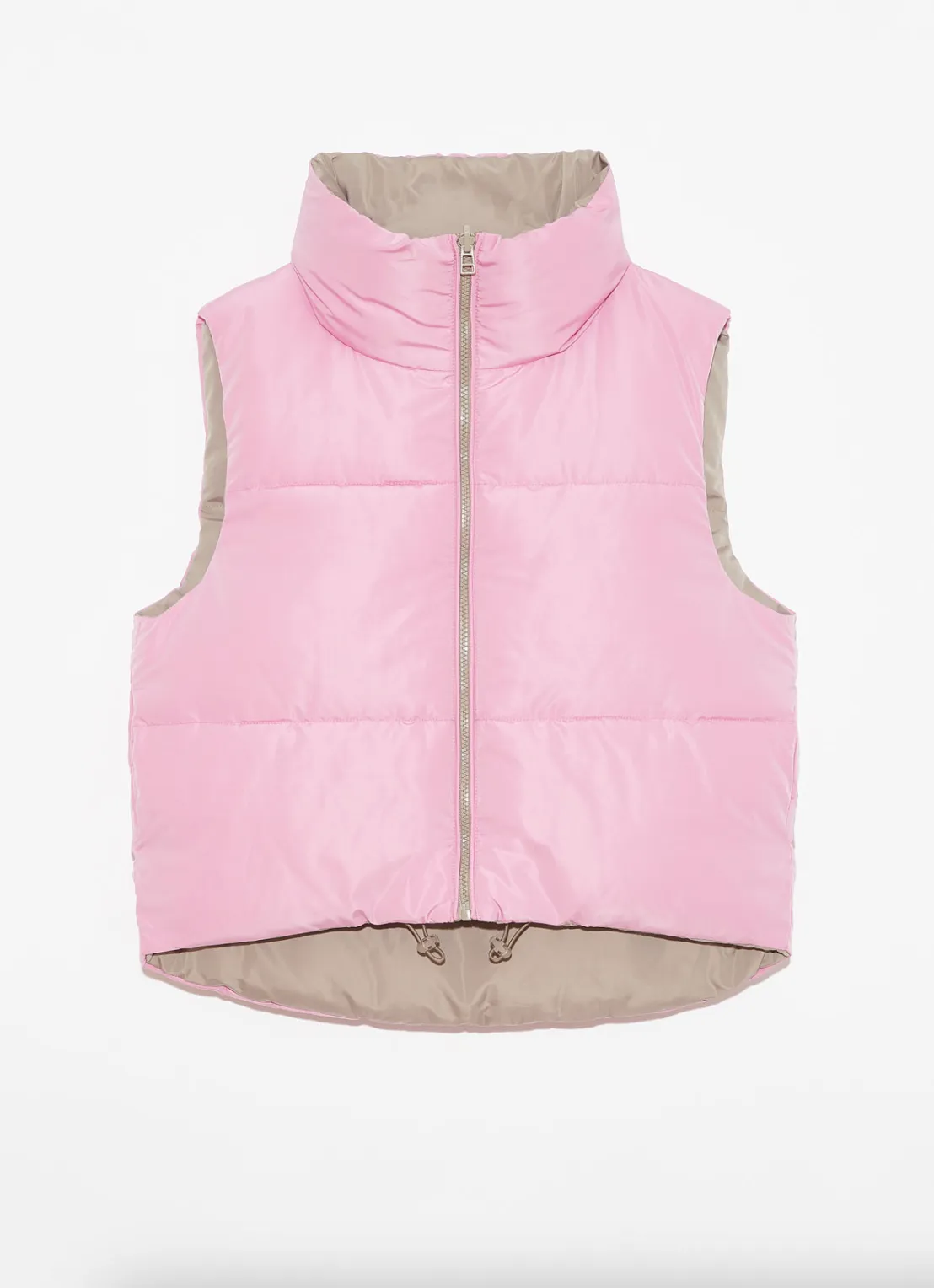 Kansas Reversible Puffer Vest - Pink / Mink