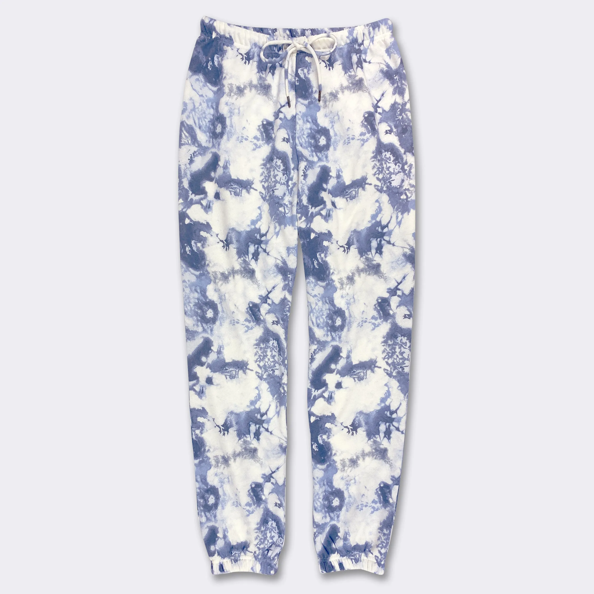 Ladies' Blue Indigo Tie Dye Comfortwear Collection Joggers