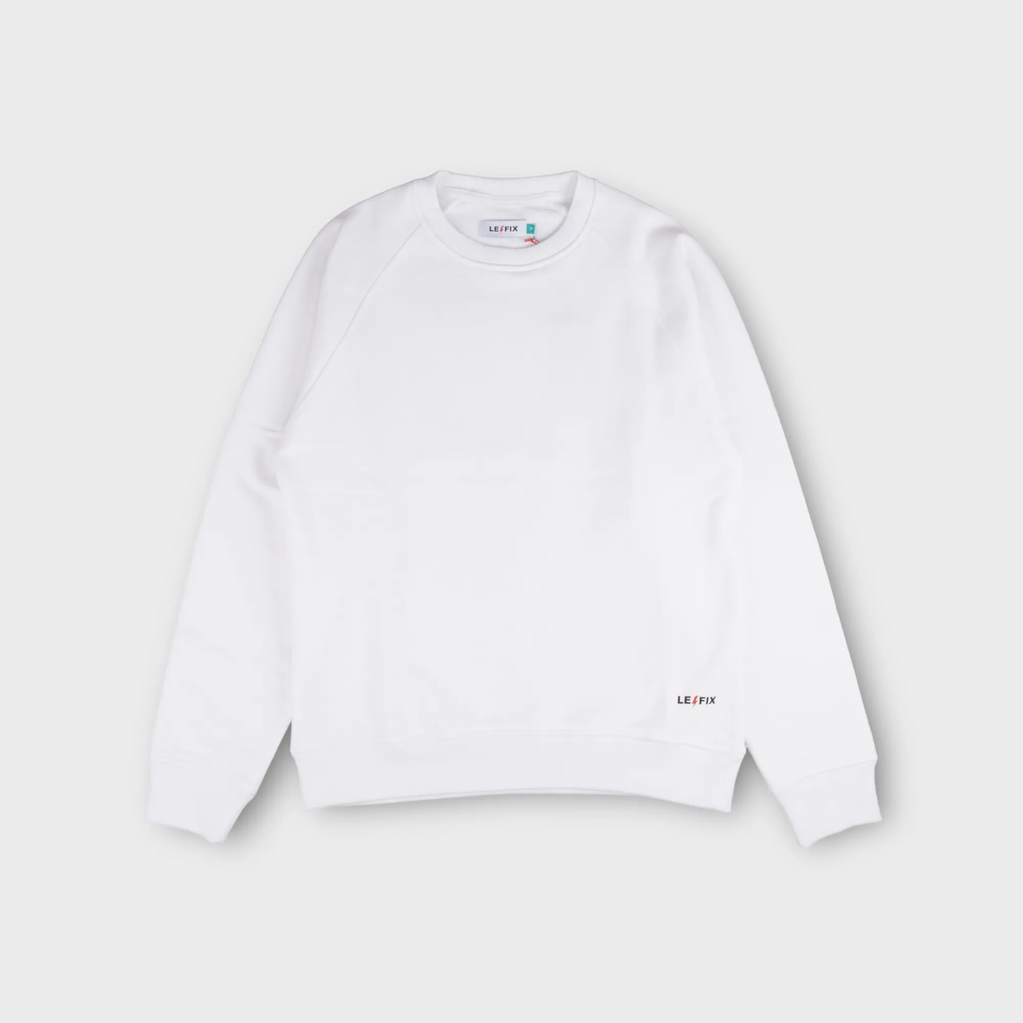 Le Fix Lite Lightning Crewneck I Hvid