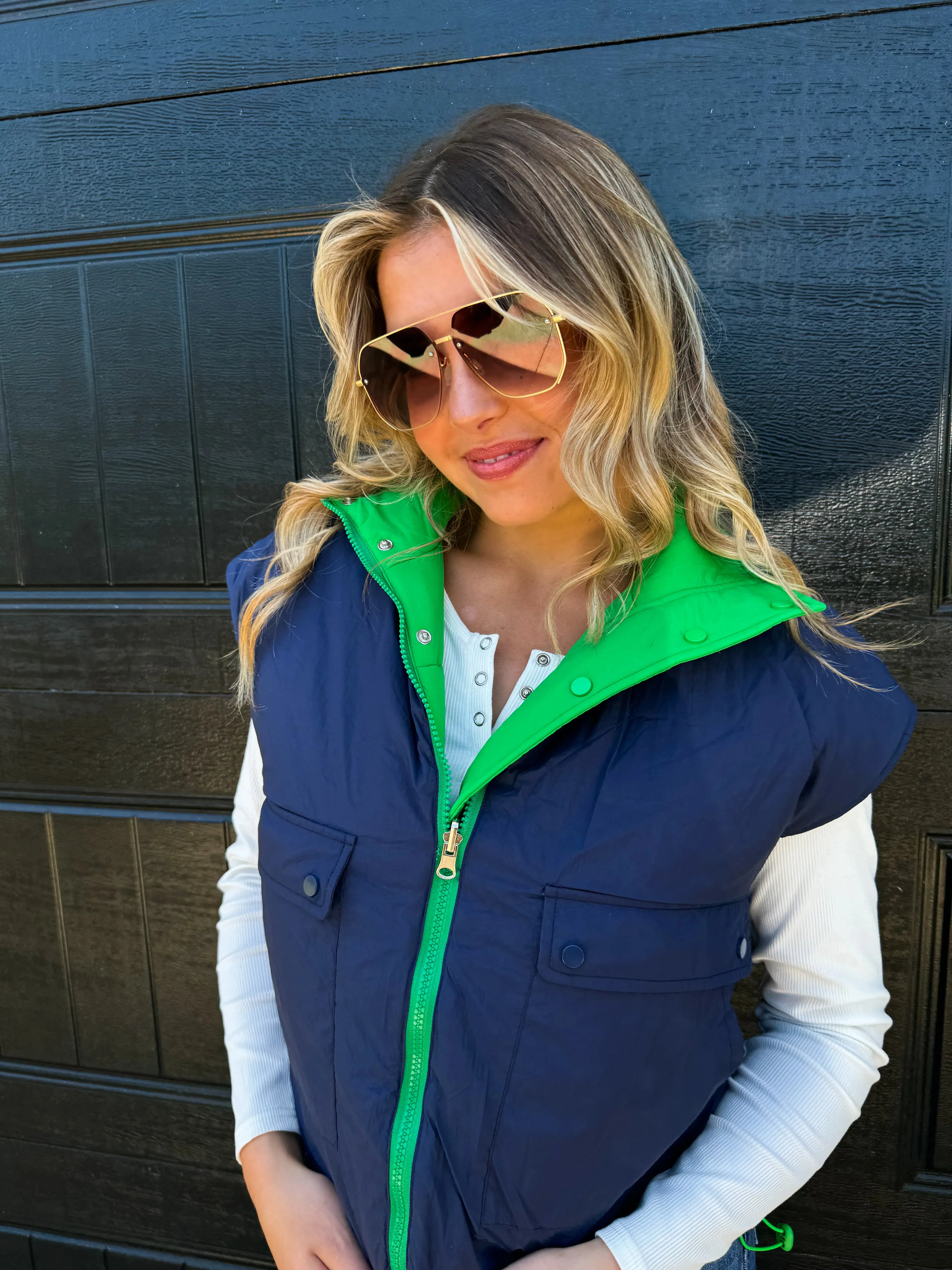 Maddox Reversible Puffer Vest by Blakeley (S/M)