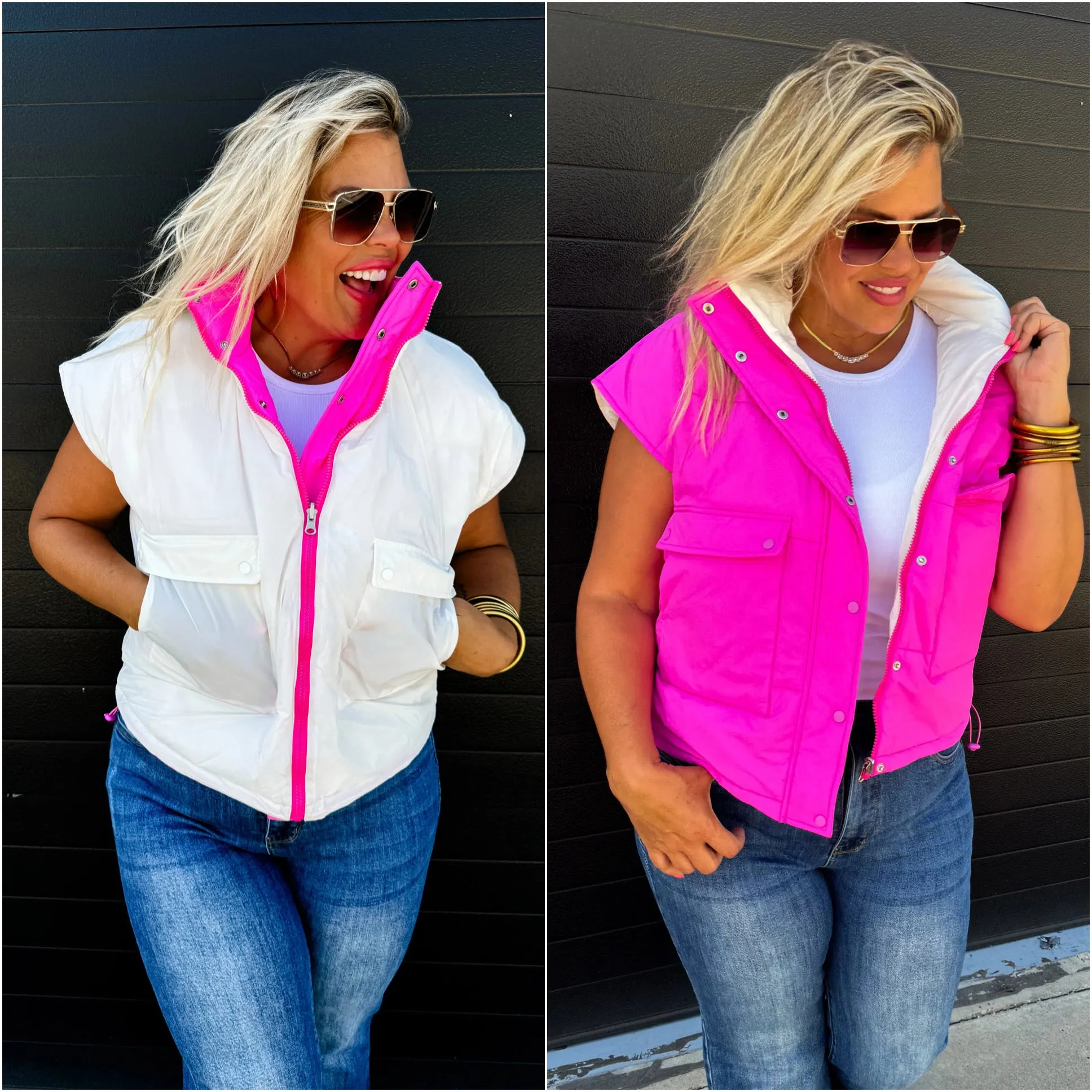 Maddox Reversible Puffer Vest by Blakeley (S/M)