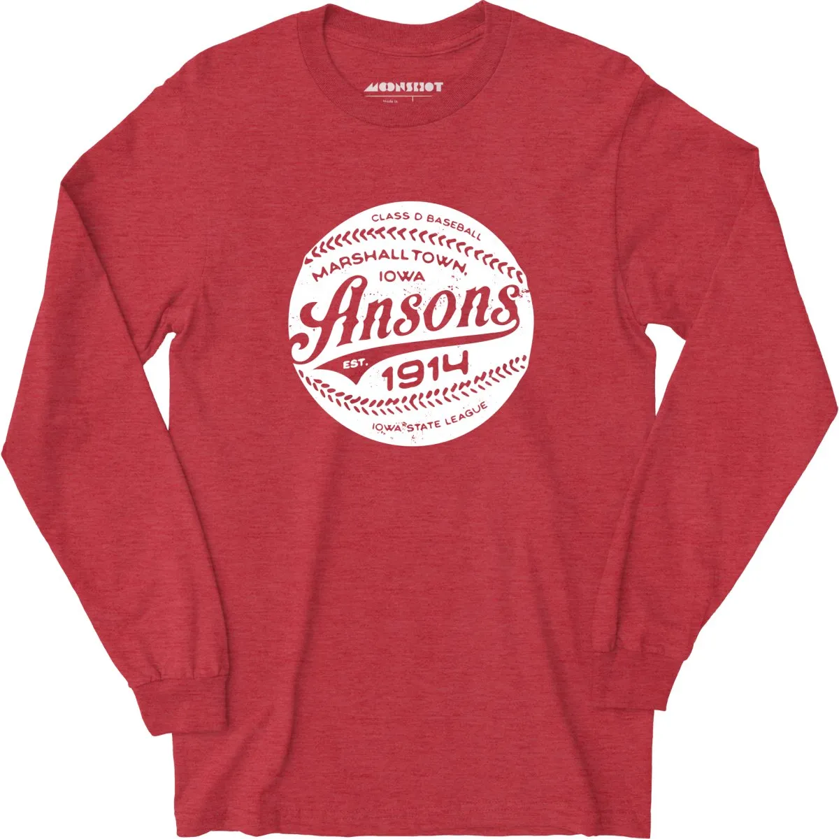 Marshalltown Ansons - Iowa - Vintage Defunct Baseball Teams - Long Sleeve T-Shirt