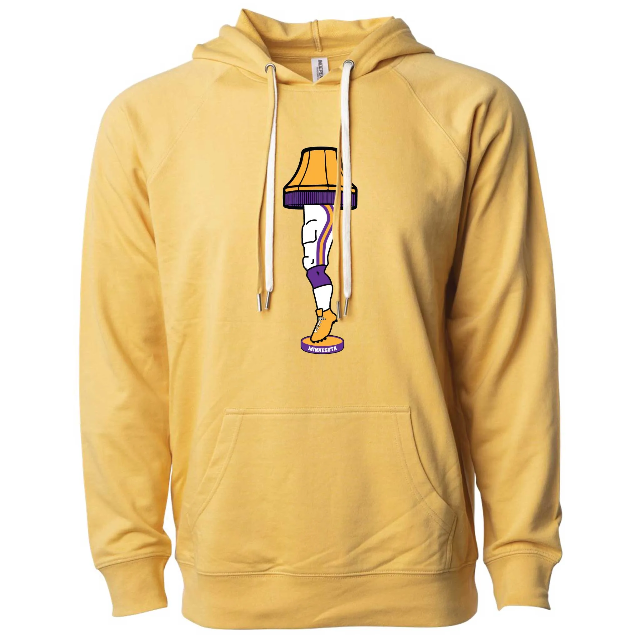 Minnesota Pro Football Holiday Leg Lamp Lightweight Hoodie