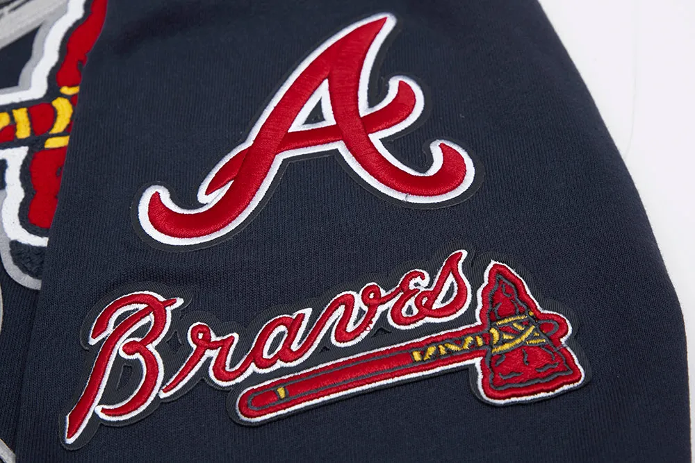 MLB ATLANTA BRAVES MASHUP LOGO MEN'S CREWNECK (MIDNIGHT NAVY)