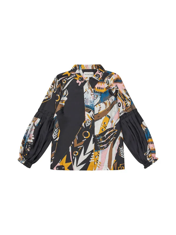 Munthe Jelima Silk Blouse Black