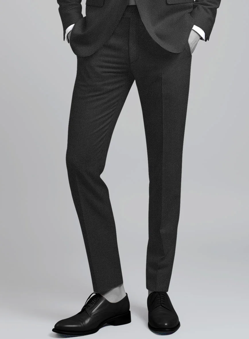 Napolean Cavalry Twill Charcoal Wool Pants