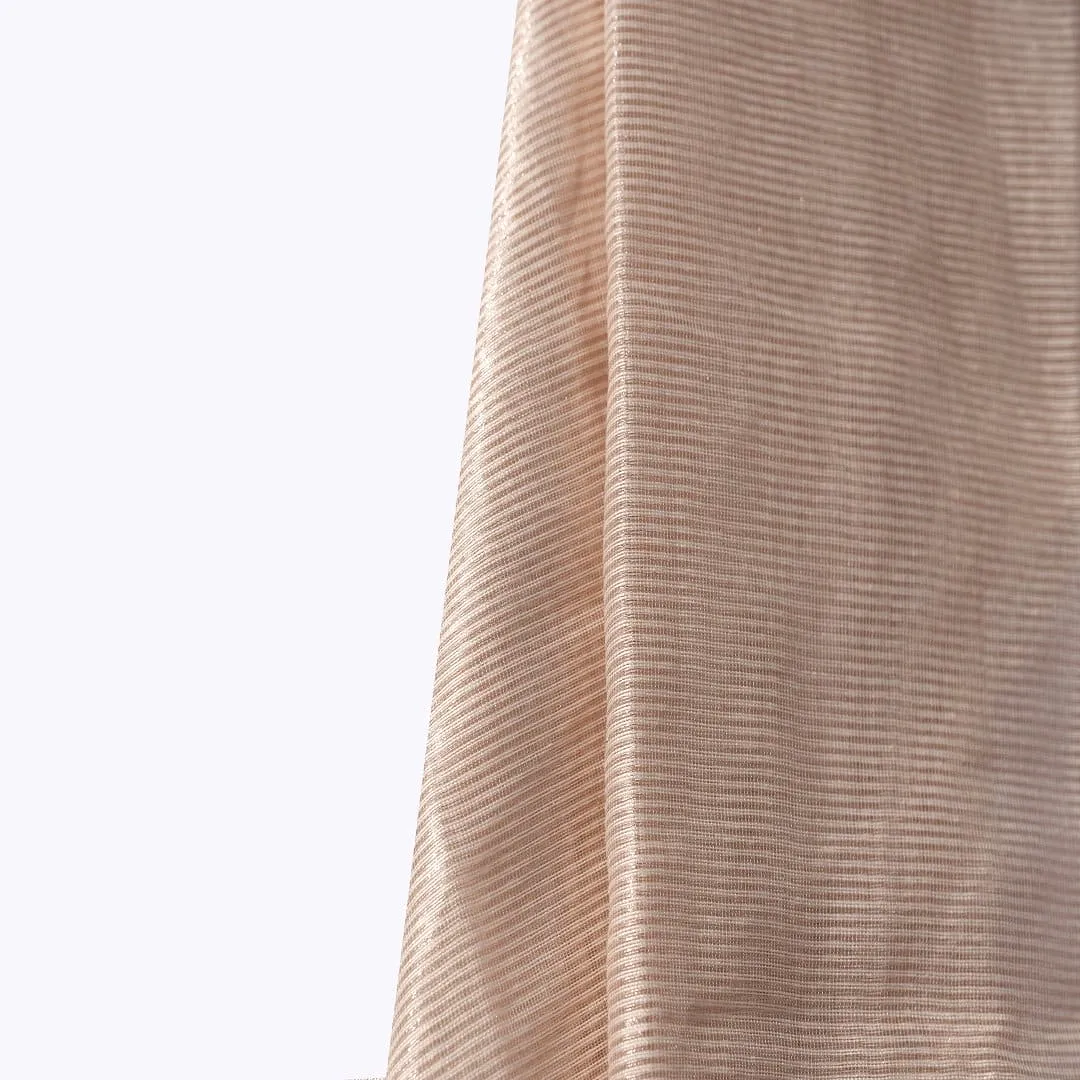 Off-White Stripes Pure Silk Chanderi Fabric