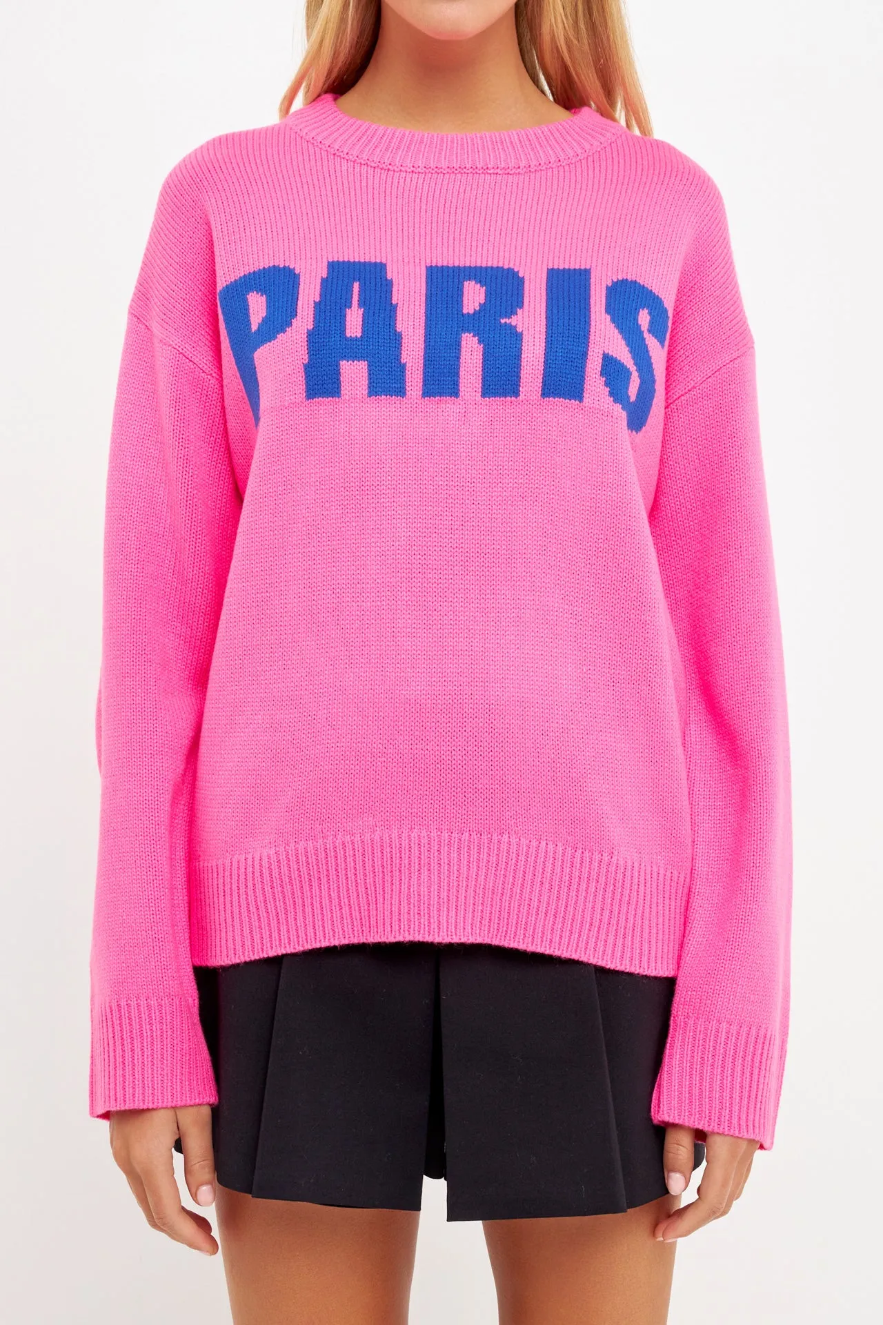 Paris Motif Sweater