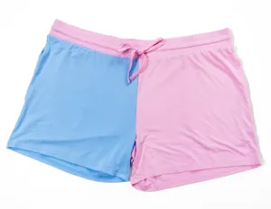 Petal / Sky Colorblock | Adult Lounge Shorts