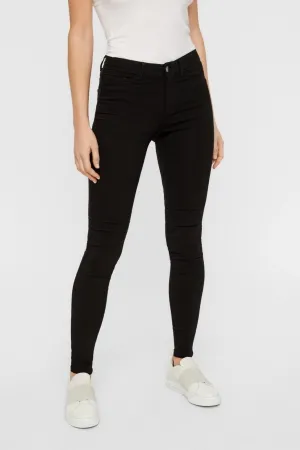 Pieces Jeans - Black (mid-waist)