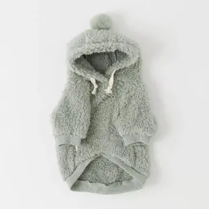 Pom Pom Fleece Dog Hoodie