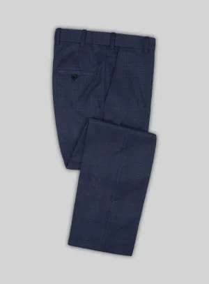 Scabal Bold Blue Wool Pants