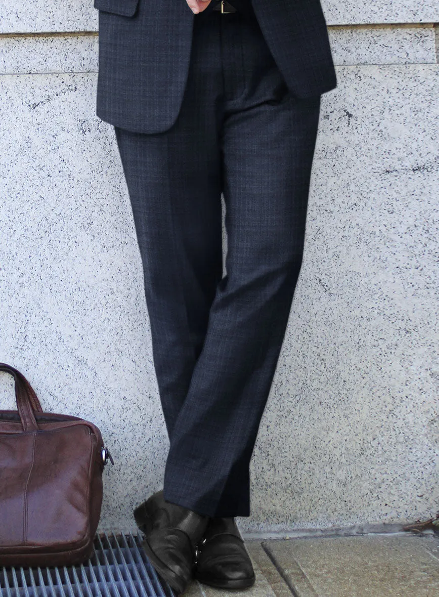 Scabal Bold Blue Wool Pants