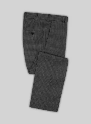 Scabal Guroa Black Wool Pants