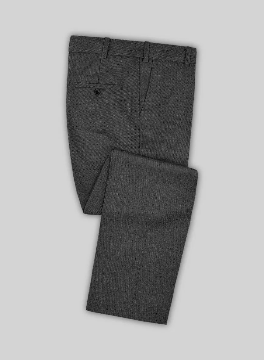 Scabal Liche Charcoal Wool Pants