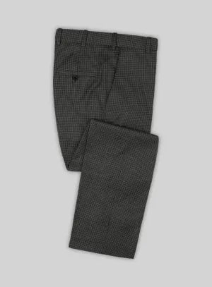 Scabal Londoner Adiel Grid Gray Wool Pants