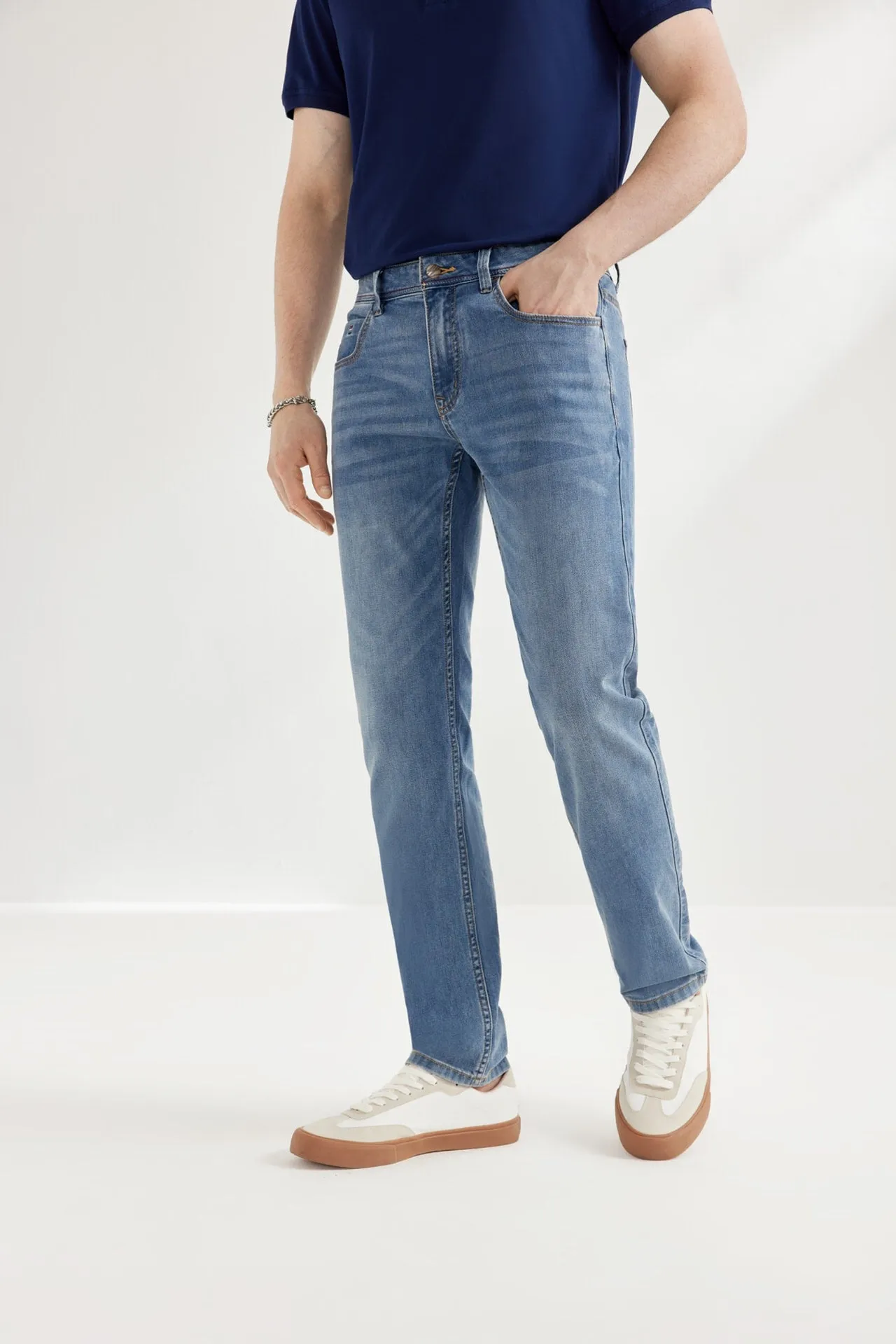 Soft Cotton Rich Stretch Jeans in Extra Slim Fit