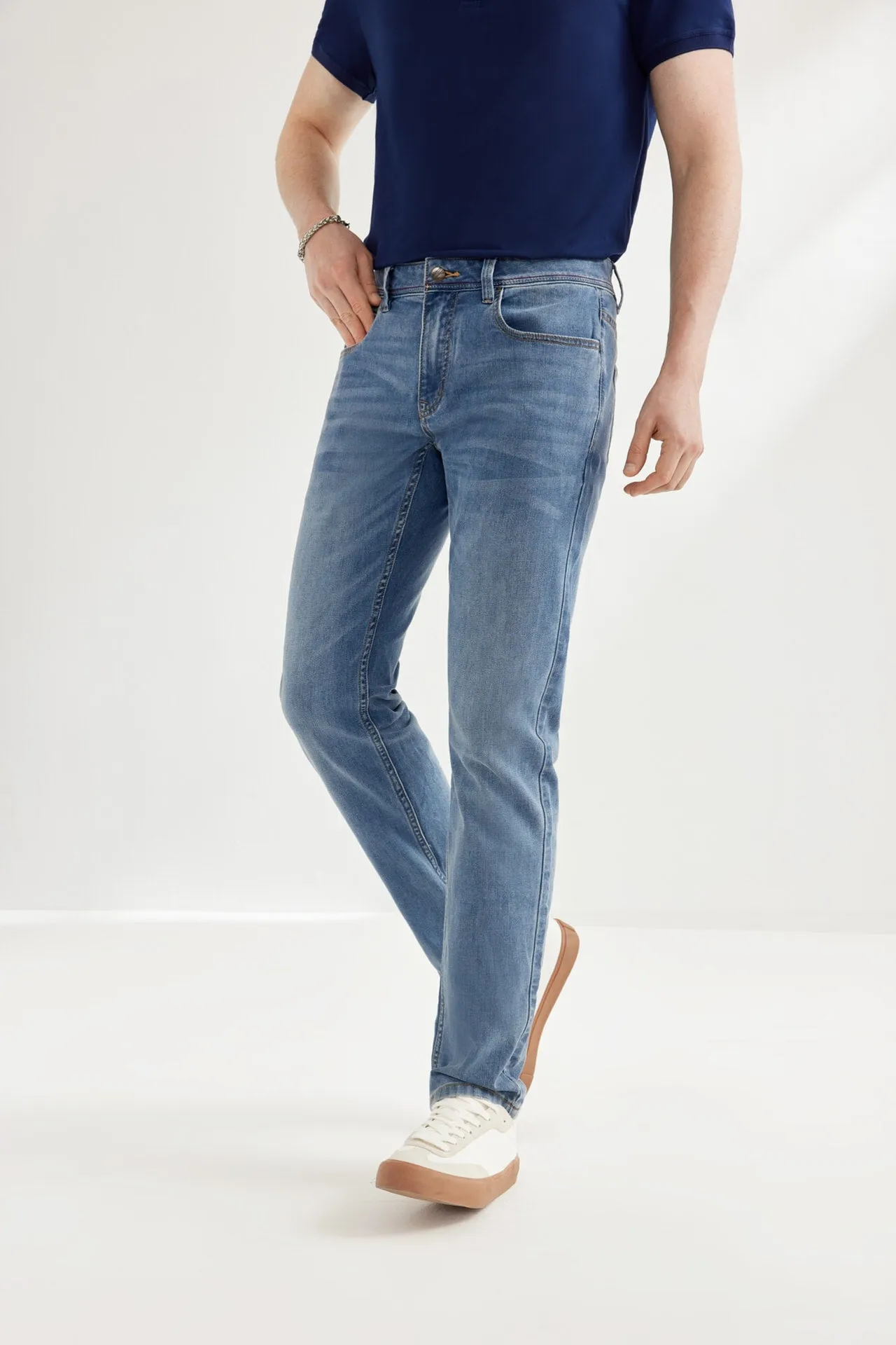 Soft Cotton Rich Stretch Jeans in Extra Slim Fit