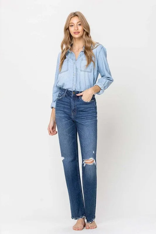 Super High Rise Straight Leg Jeans *Online Only*