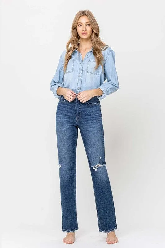 Super High Rise Straight Leg Jeans *Online Only*