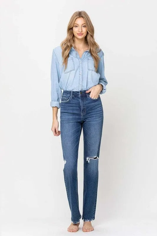 Super High Rise Straight Leg Jeans *Online Only*