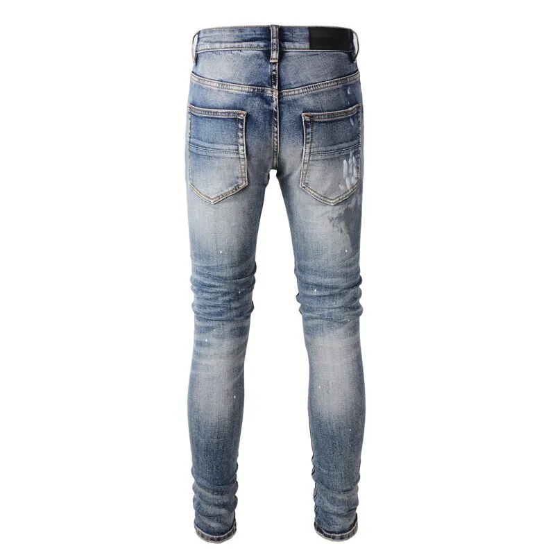 Timeless Hole Retro Denim Men Jeans