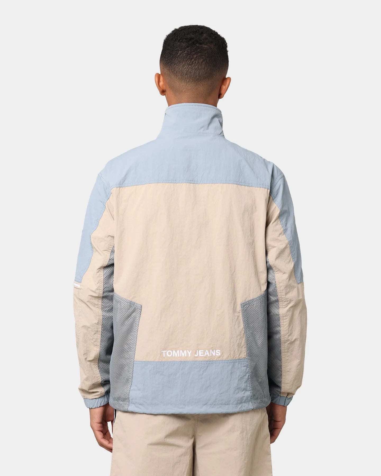 Tommy Jeans Mix Media Colour Block Windbreaker Soft Beige/Multi